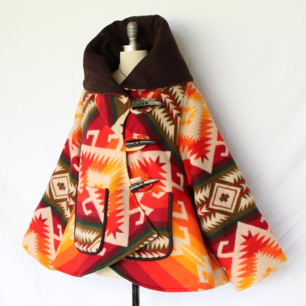 Pendleton vintage Wool blanket Native American Cl… - image 7